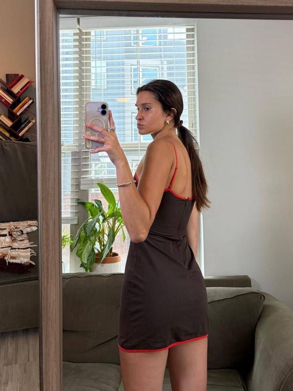 Zara Brown Mini Dress - image 4